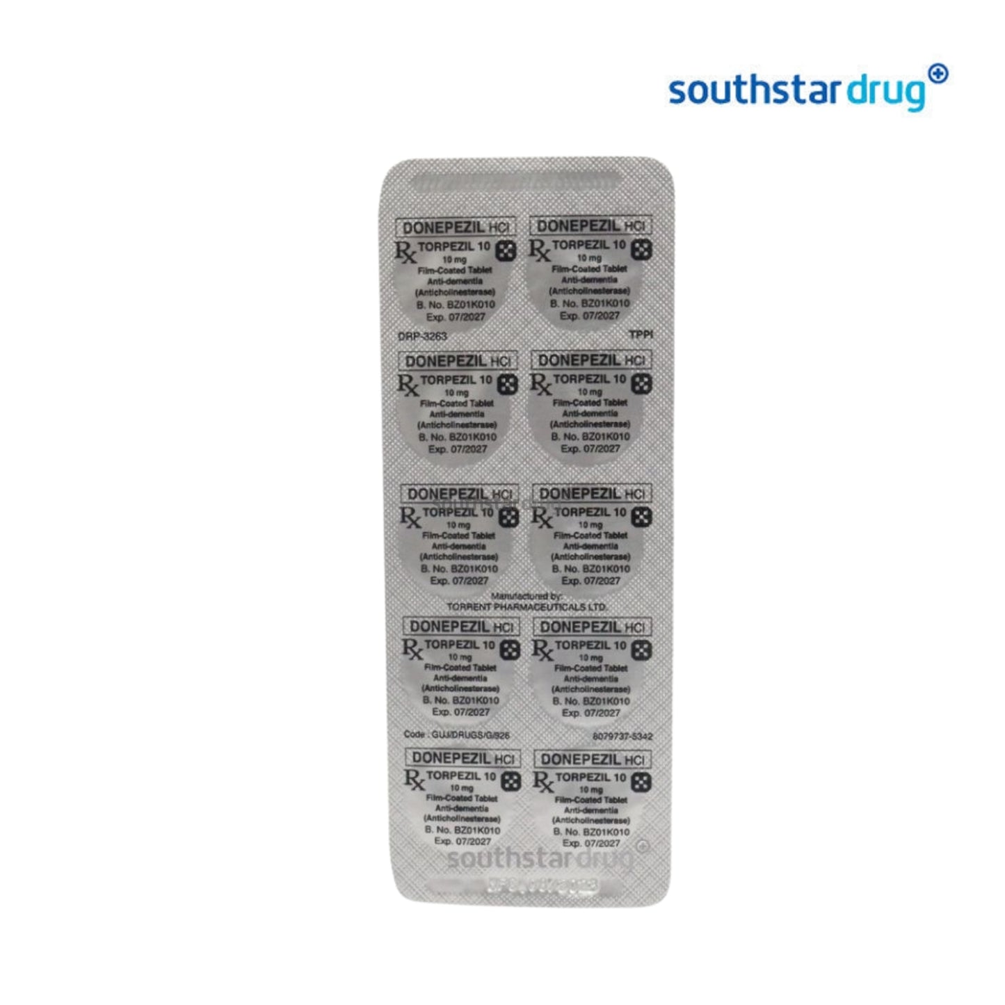 Rx: Torpezil 10mg Tablet
