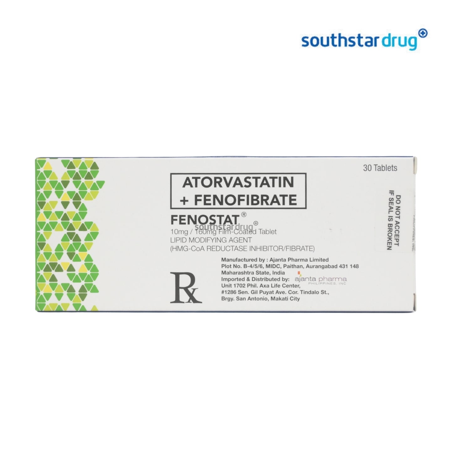 Rx: Fenostat 10mg/160mg Tablet