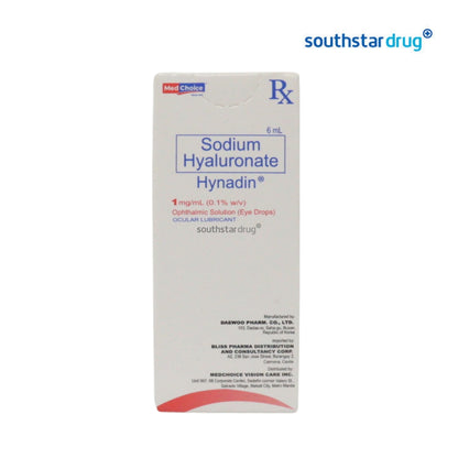 Rx: Hynadin 1mg/ml Ophthalmic Solution 6ml