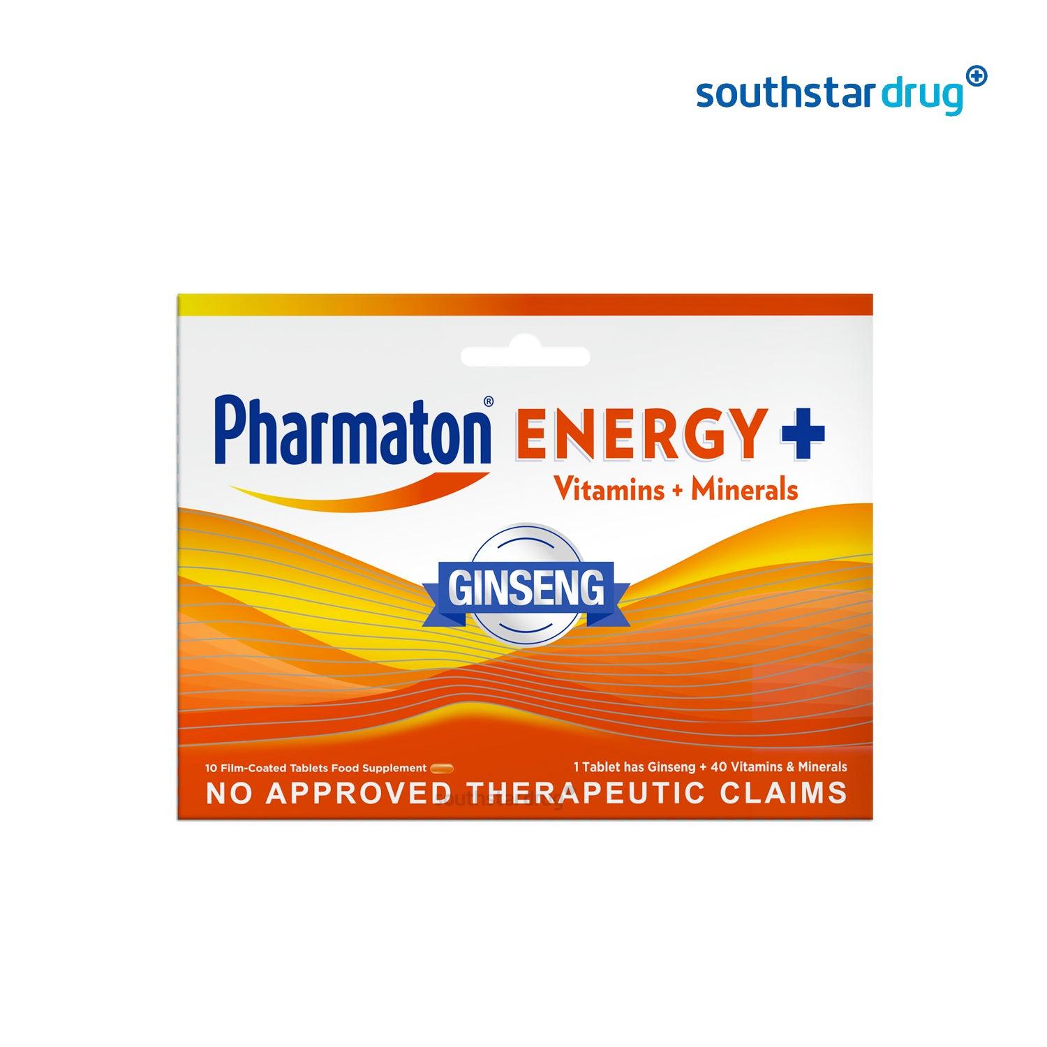 Pharmaton Energy+ With Ginseng Tablet - 10s - Southstar Drug