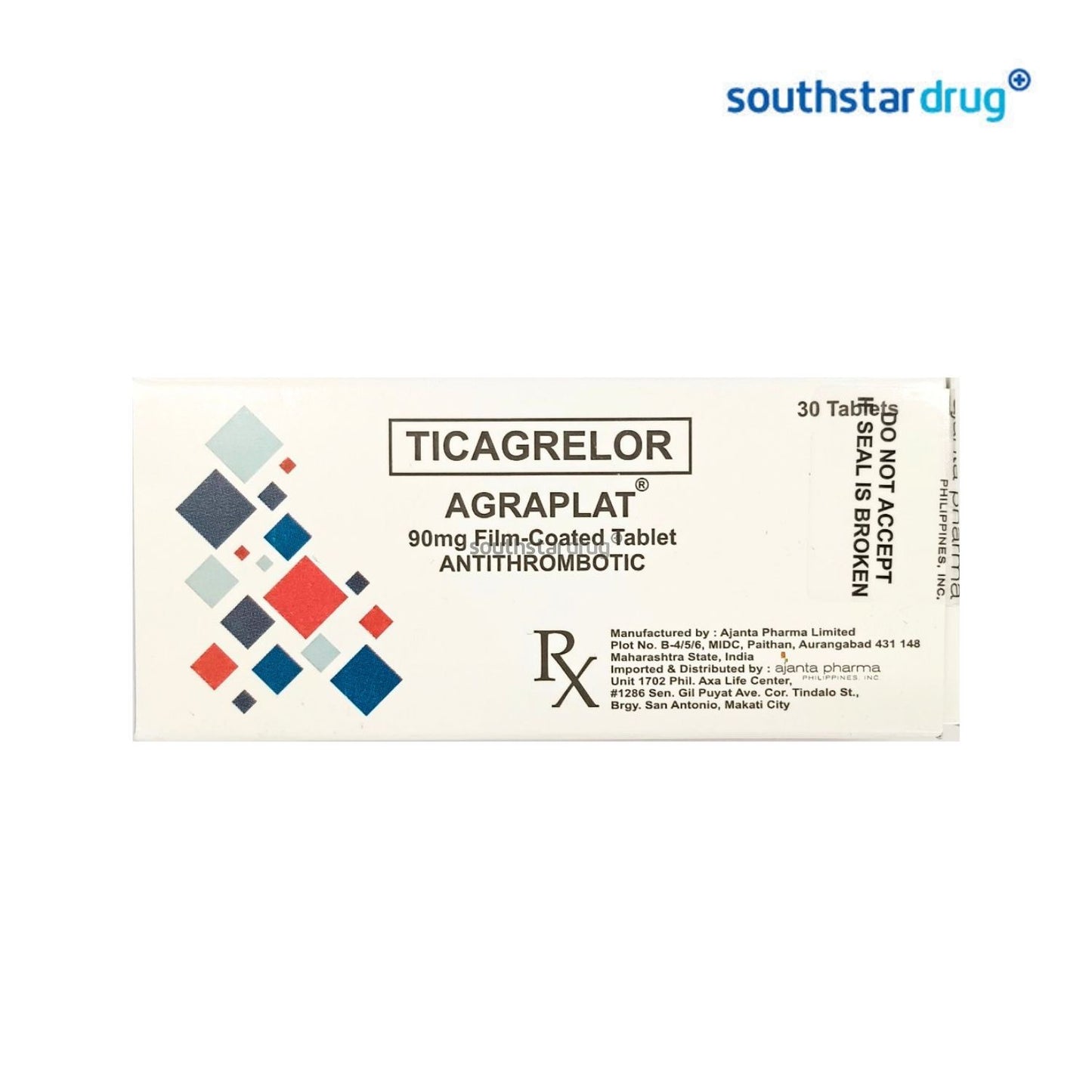 Rx: Agraplat 90mg Film-coated Tablet