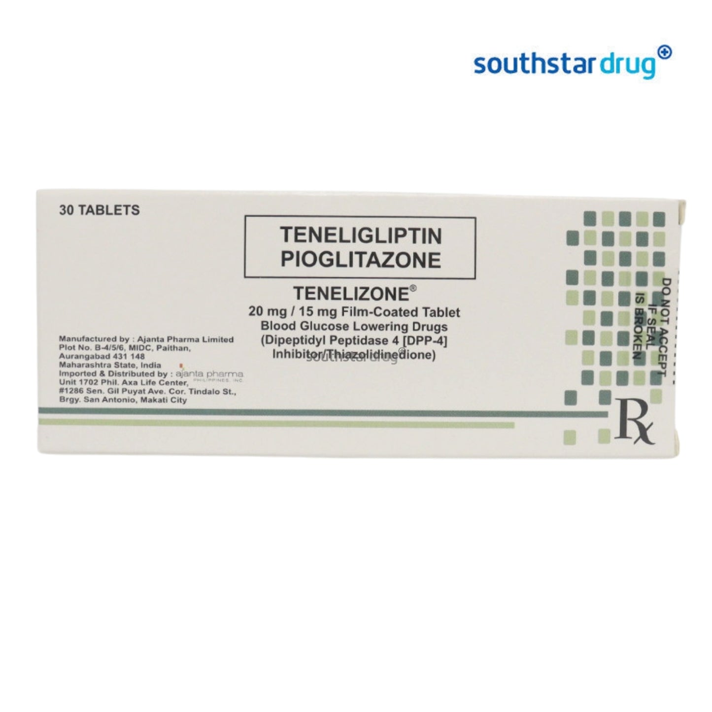 Rx: Tenelizone 20mg/15mg Film-Coated Tablet