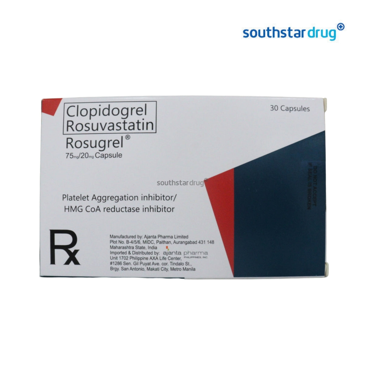 Rx: Rosugrel 75mg/20mg Capsule