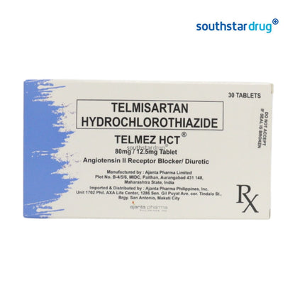 Rx: Telmez HCT 80mg/12.5mg Tablet