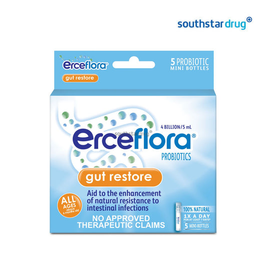 Erceflora Gut Restore Suspension 4BCFU/5ml (5 Mini Bottles) – Probiotic Wellness Support