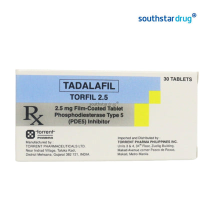 Rx: Torfil 2.5mg Film-coated Tablet