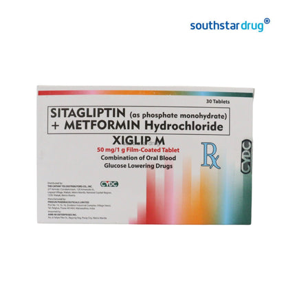 Rx: Xiglip M 50mg/1g Film-coated Tablet
