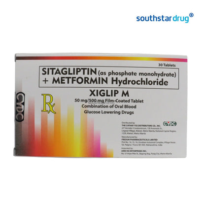 Rx: Xiglip M 50mg/500mg Tablet