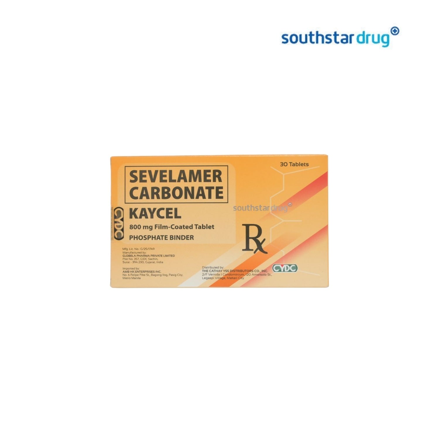 Rx: Kaycel Film-coated Tablet 800mg