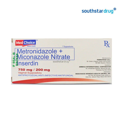 Rx: Inserdin 750mg/200mg Vag Suppository