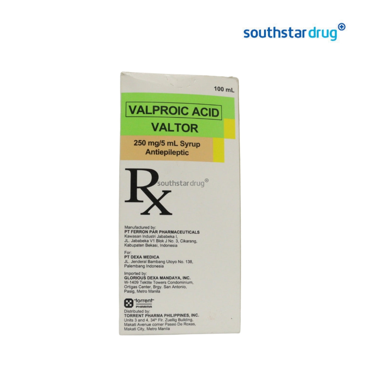 Rx: Valtor 250mg/5ml Syrup 100ml