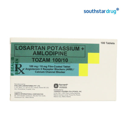 Rx: Tozam 100mg/10mg Film-coated Tablet