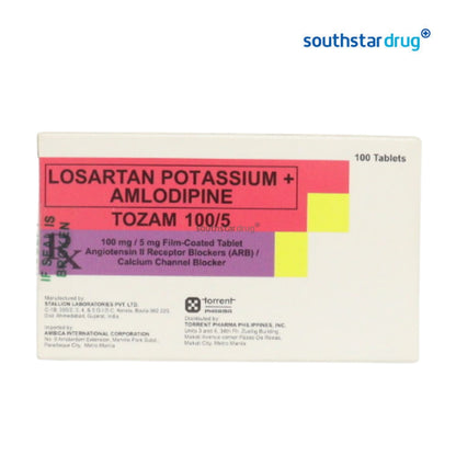 Rx: Tozam 100/5 100mg/5mg Film-coated Tablet