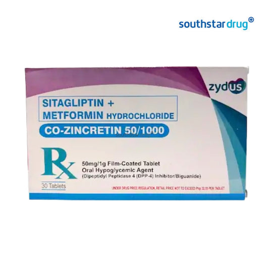 Rx: Co Zincretin Film-coated Tablet 50mg/1g 1pc
