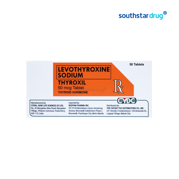 Rx: Thyroxil 50Mcg Tablet