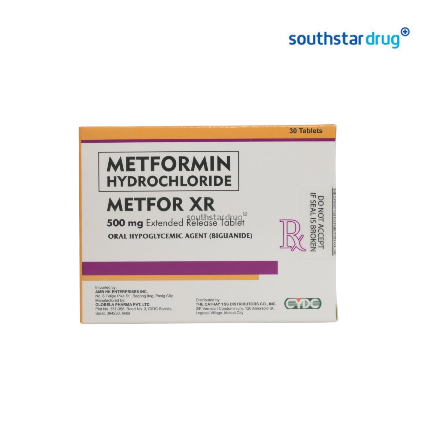Rx: Metfor XR 500mg Extended Release Tablet