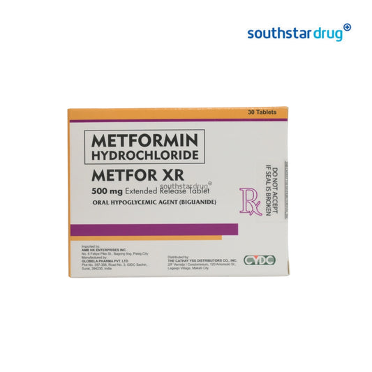 Rx: Metfor XR 500mg Extended Release Tablet