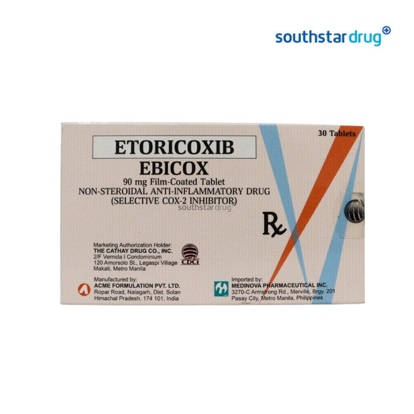 Rx: Ebicox 90mg Film‑coated Tablet