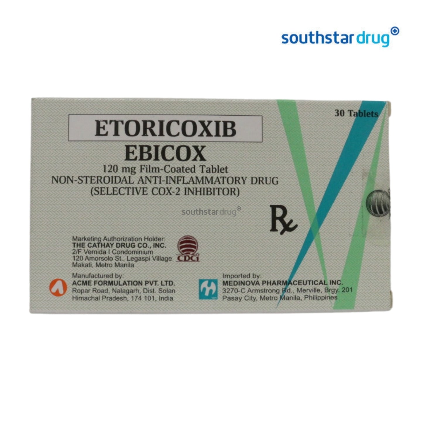 Rx: Ebicox 120mg Film‑coated Tablet