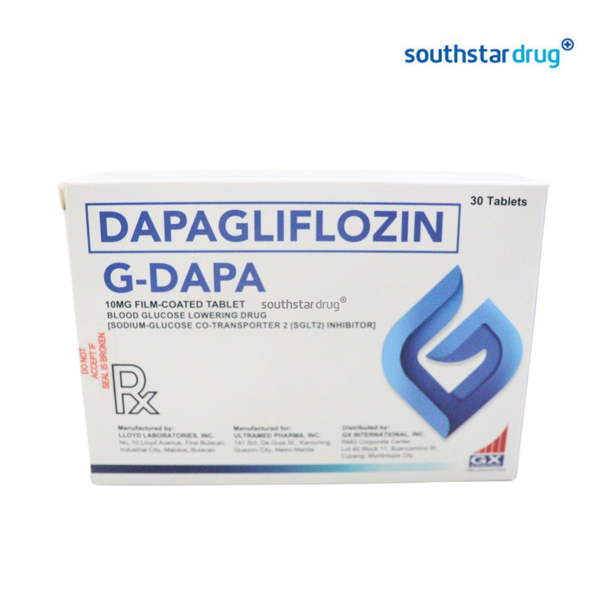 Rx: G Dapa Film-coated Tablet 10mg 1pc