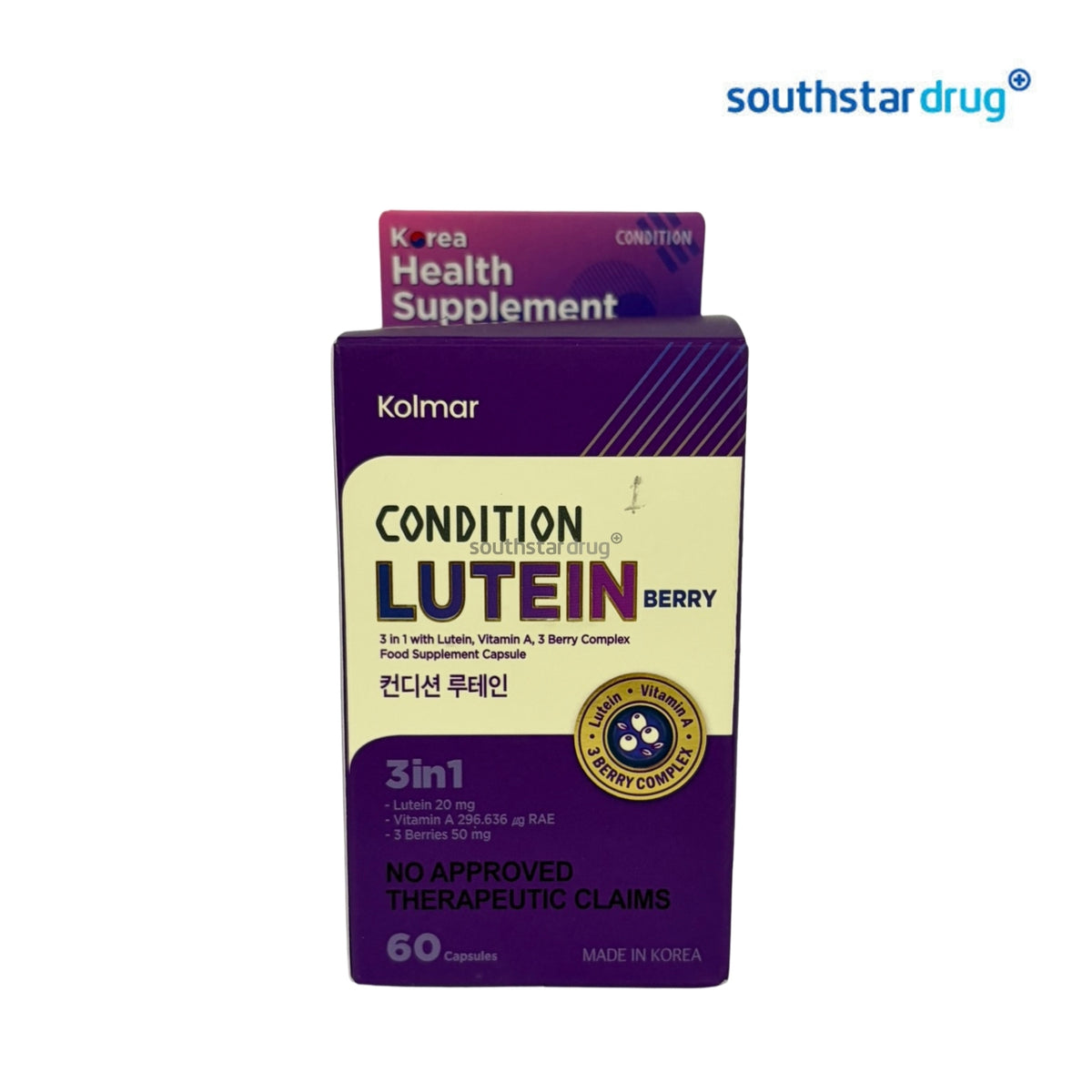 Condition Lutein 3-in-1 Food Supplement Capsule 60 Capsules – Eye Health and Vision Support