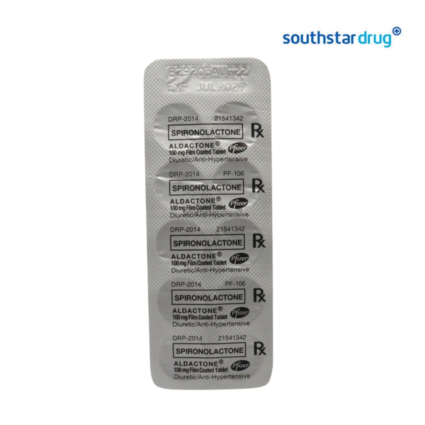 Rx: Aldactone 100mg Tablet