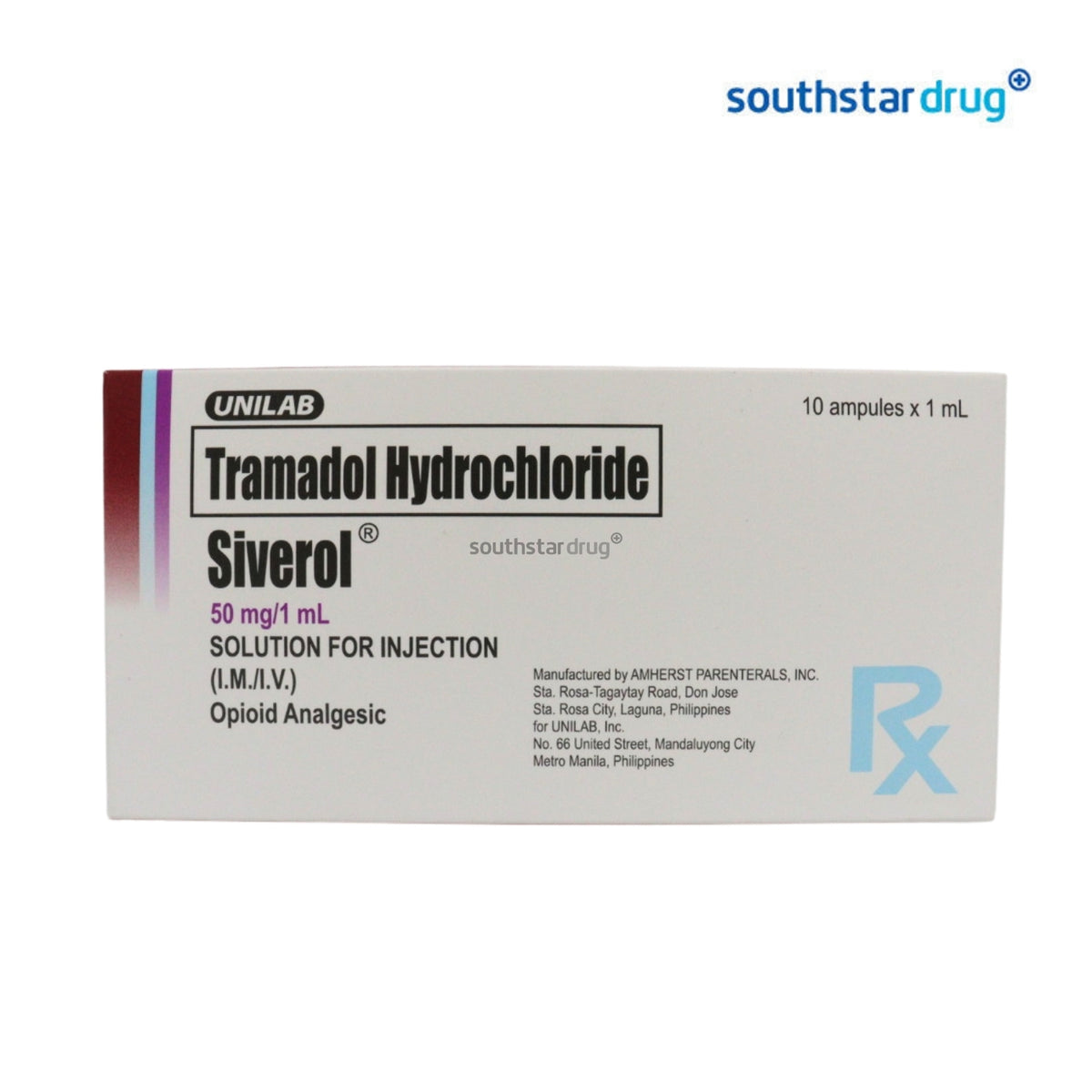 Rx: Siverol 50mg 1ml Ampule