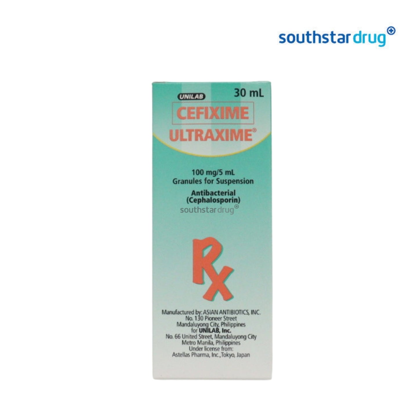 Rx: Ultraxime 100mg / 5ml 30ml Oral Suspension