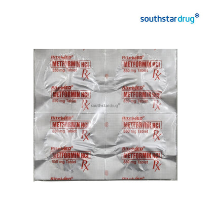 Rx: RiteMed Metformin 850mg Tablet