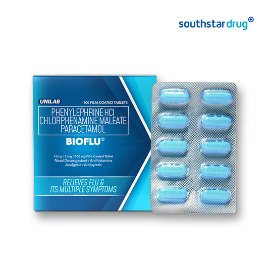 Bioflu 10mg/2mg/500mg Tablet - 20s