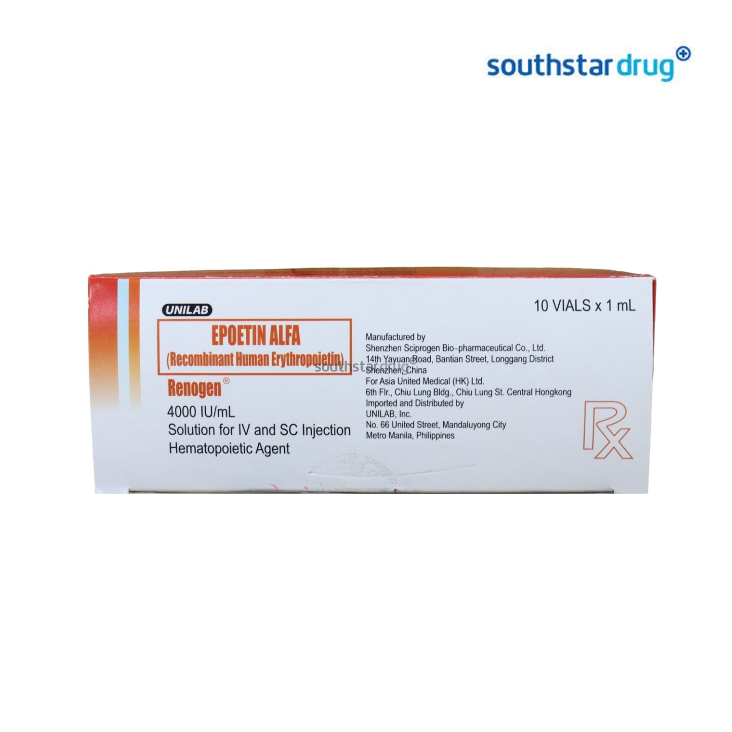 Rx: Renogen 4000 I.U. 1ml Vial