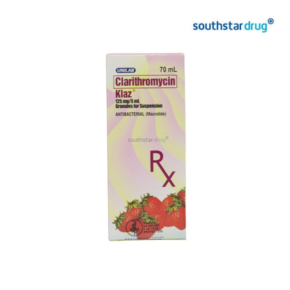 Rx: Klaz 125mg / 5ml 70ml Oral Suspension