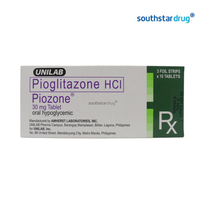Rx: Piozone 30mg Tablet