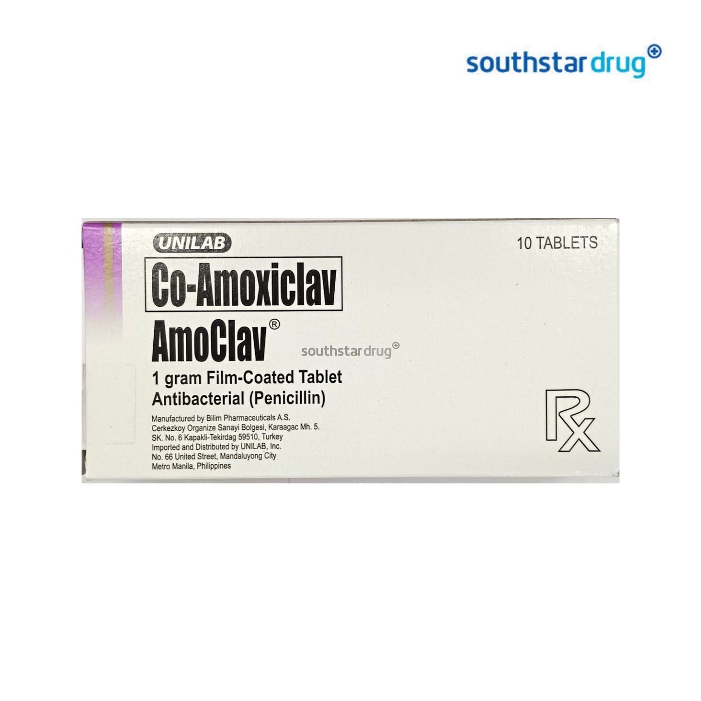 Rx: Amoclav 1 g Tablet