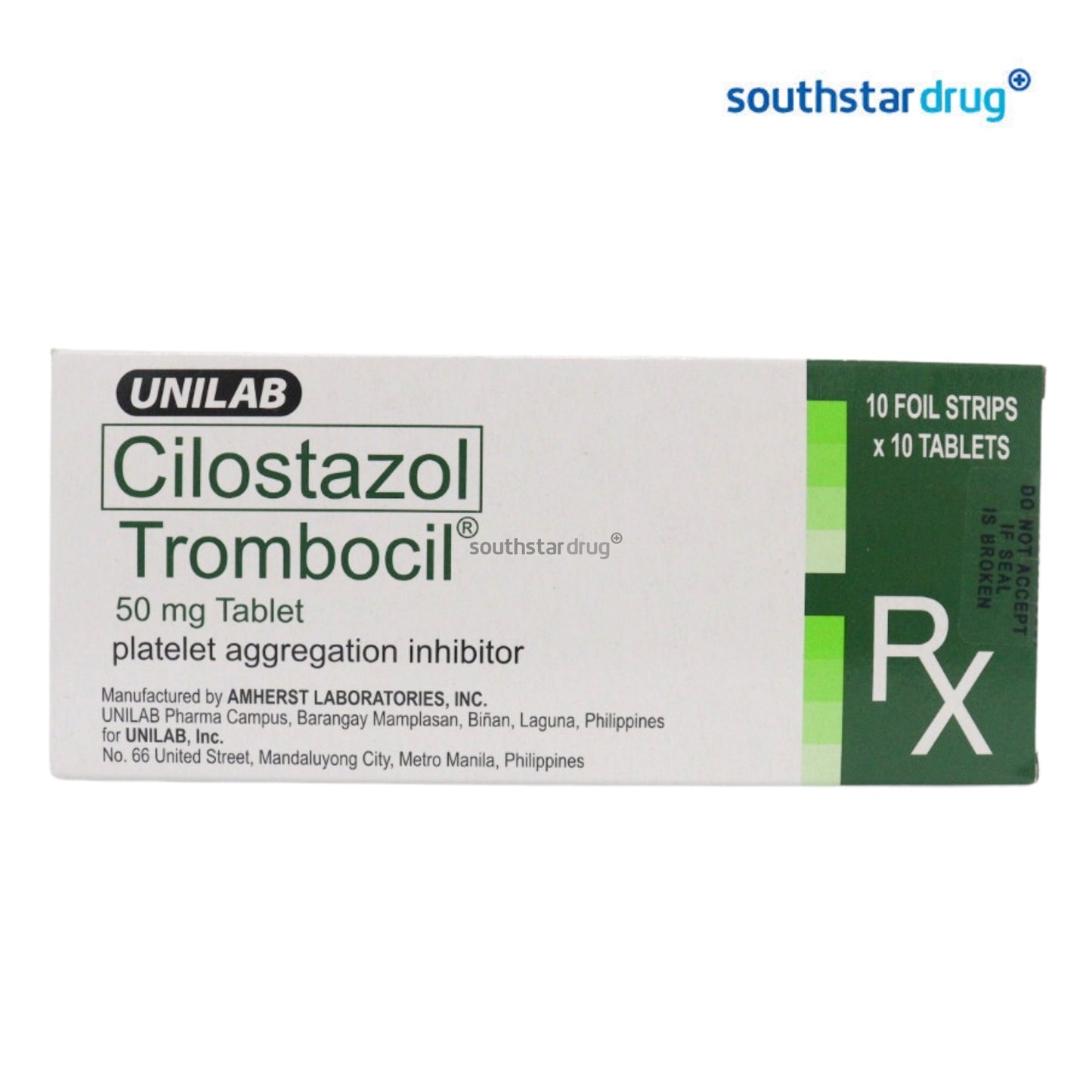Rx: Trombocil 50mg Tablet