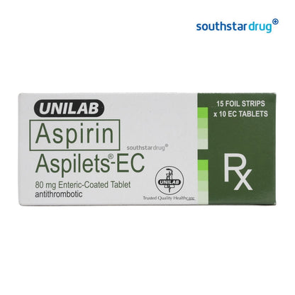 Rx: Aspilets - EC 80mg Tablet