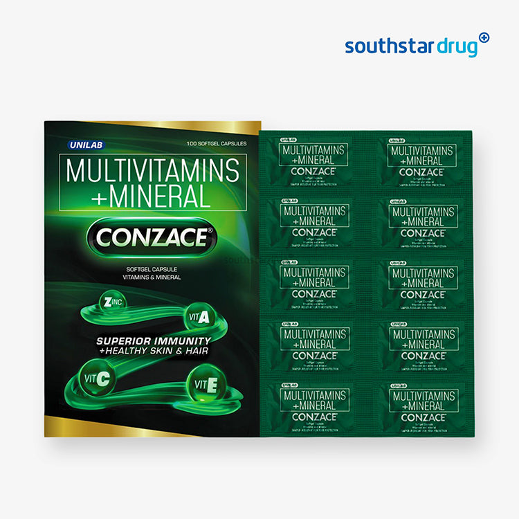 Conzace Multivitamins + Minerals Capsules (20pcs capsule) – Immune & Skin Health Support