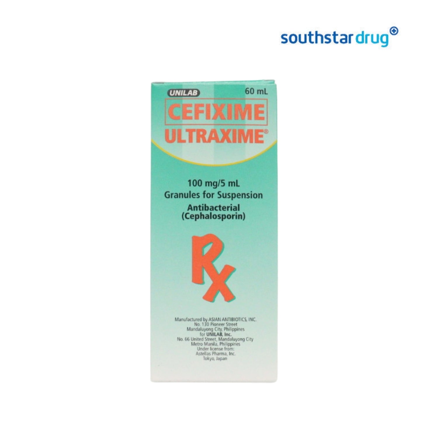Rx: Ultraxime 100mg / 5ml 60ml Suspension