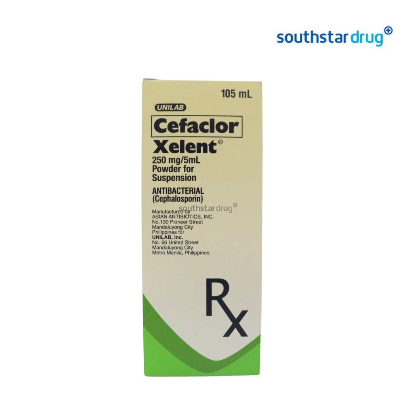 Rx: Xelent 250mg 60ml Suspension