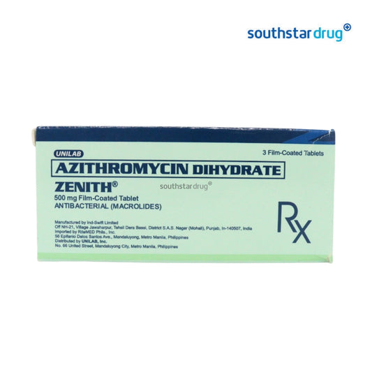 Rx: Zenith 500mg Film-coated Tablet