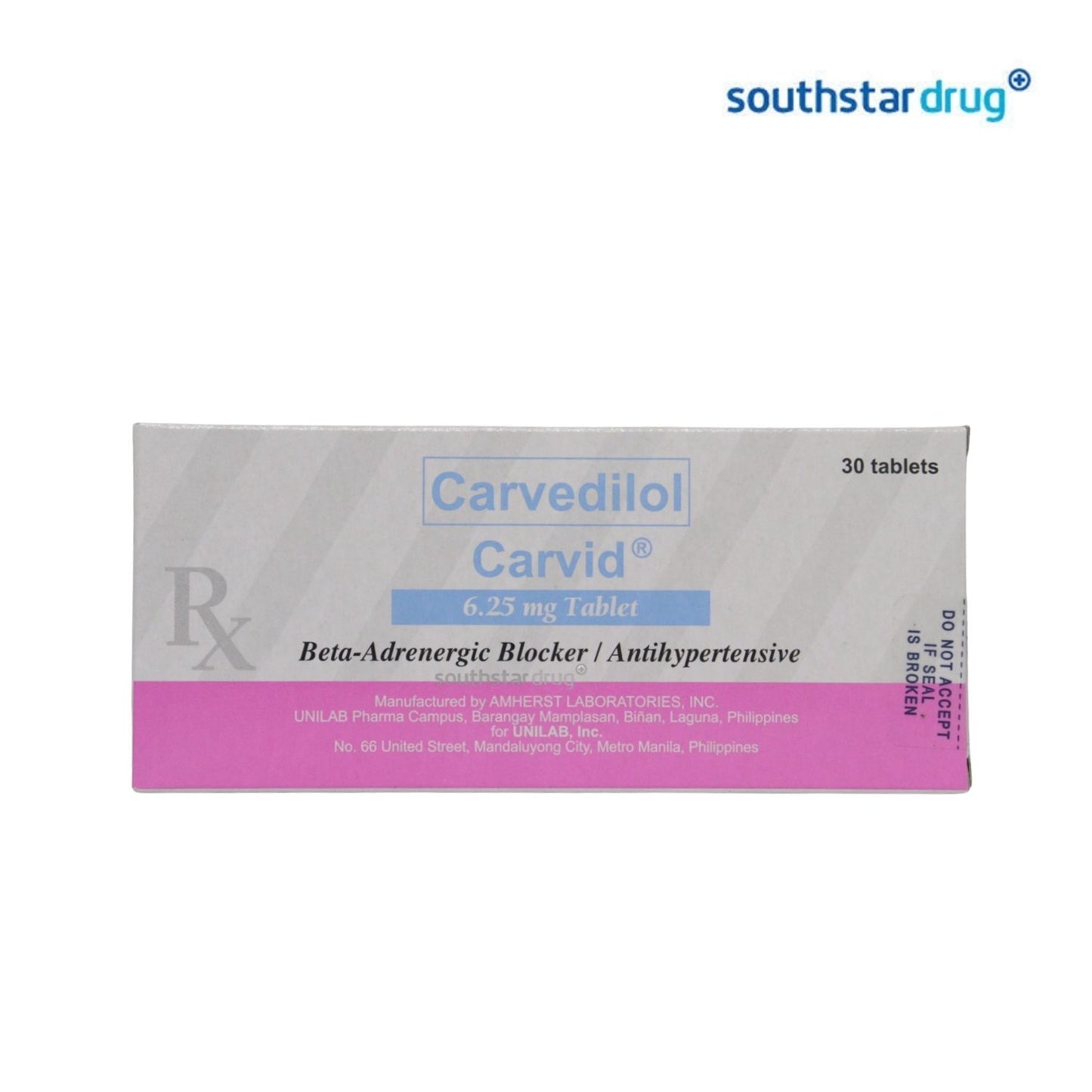 Rx: Carvid 6.25mg Tablet