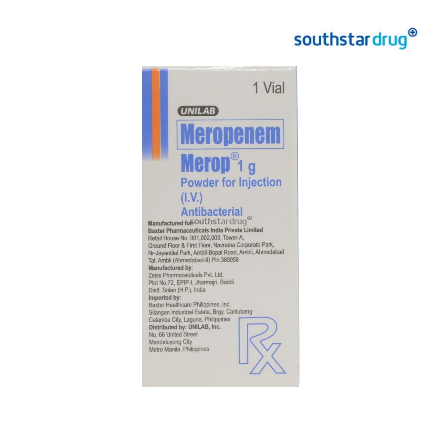 Rx: Merop 1g Vial
