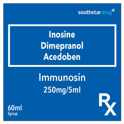 Rx: Immunosin 250mg / 5ml Syrup 60ml - Southstar Drug