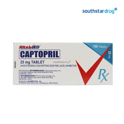Rx: RiteMed Captopril 25mg Tablet