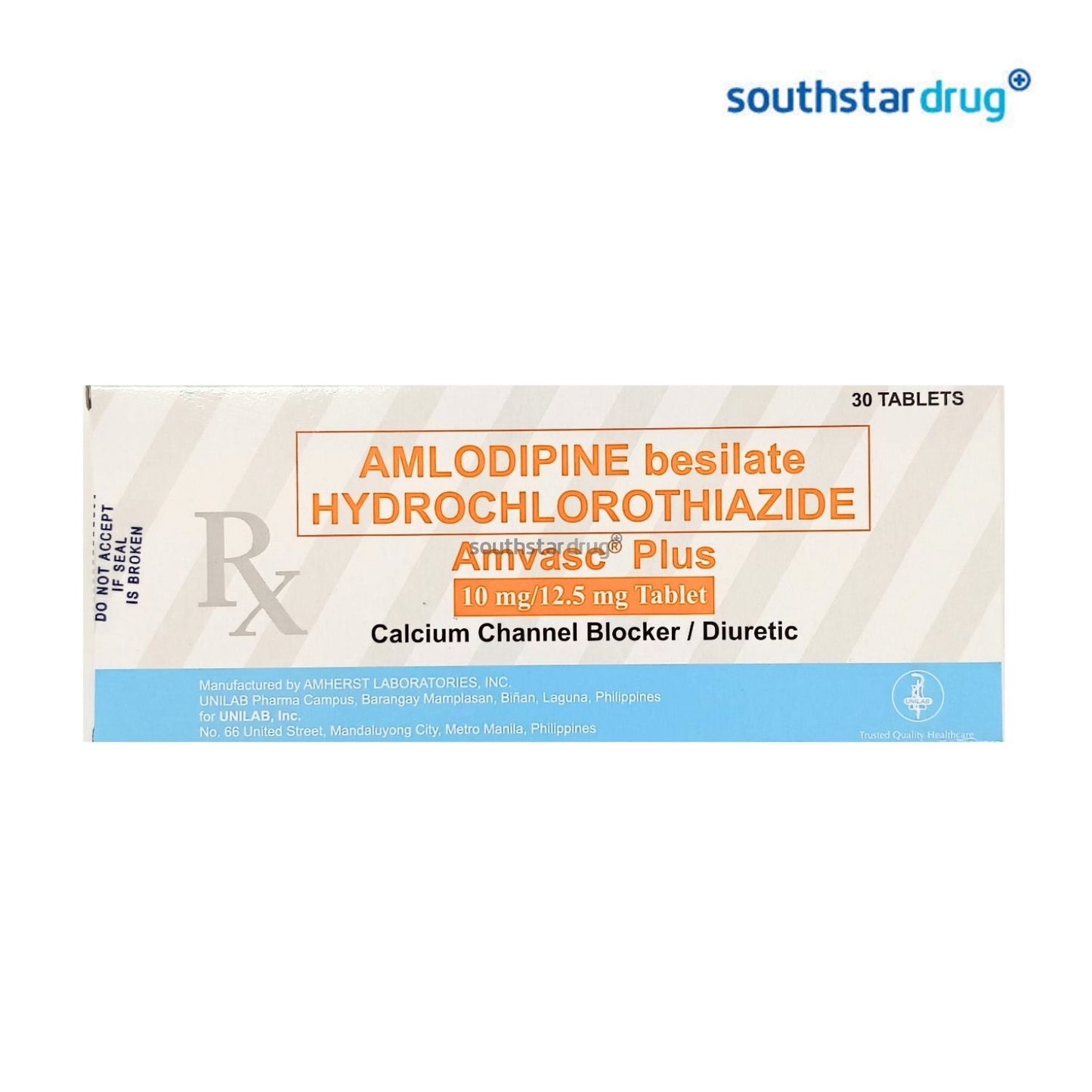 Rx: Amvasc Plus 10mg / 12.5mg Tablet