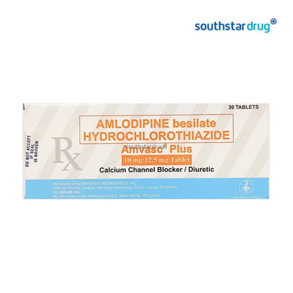 Rx: Amvasc Plus 10mg / 12.5mg Tablet