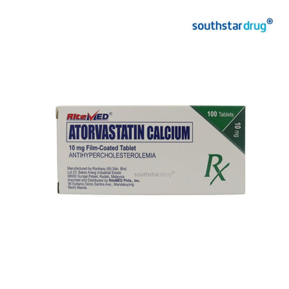 Rx: RiteMed Atorvastatin 10mg Tablet