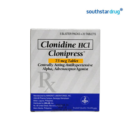 Rx: Clonipress 75mcg Tablet
