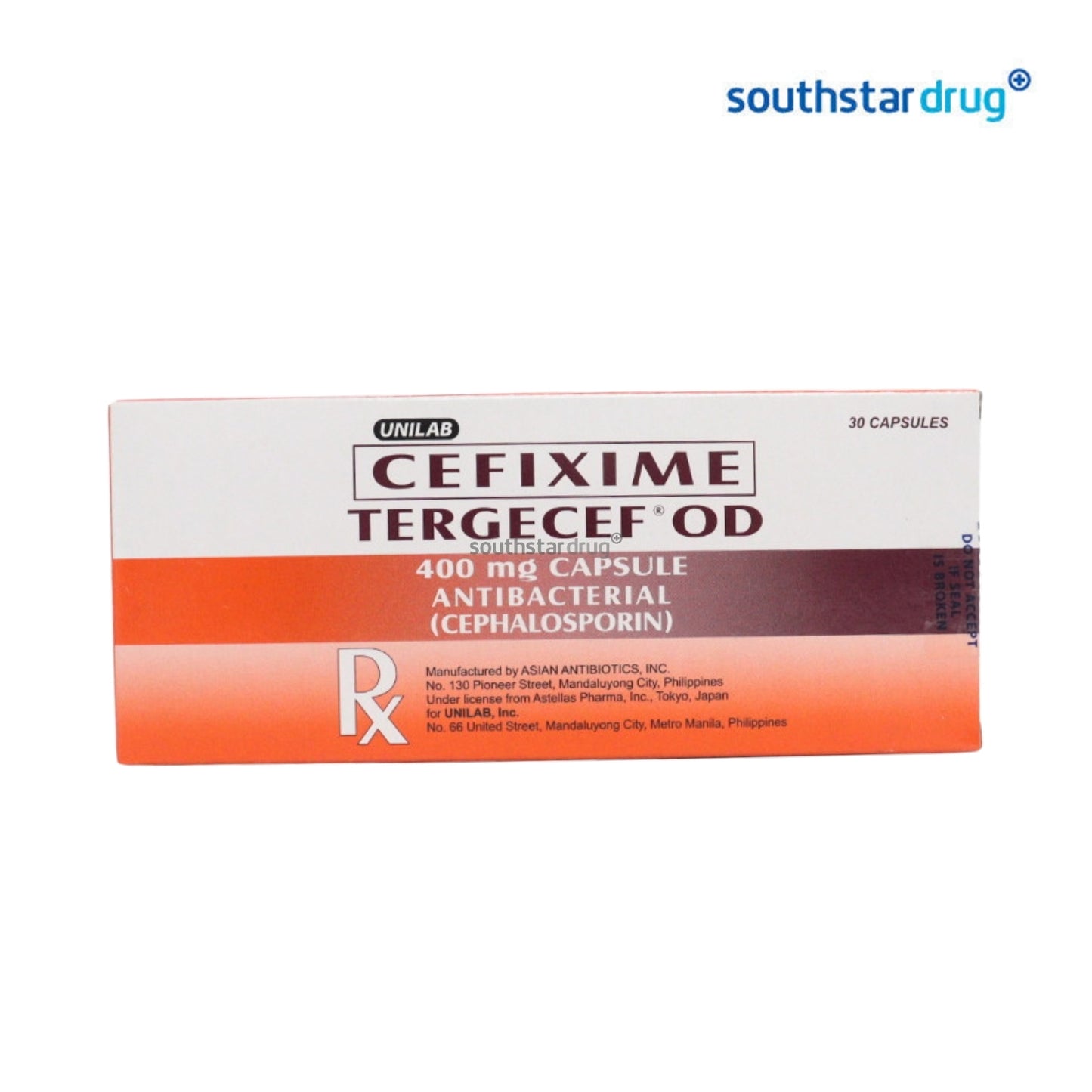 Rx: Tergecef OD 400mg Capsule