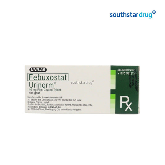 Rx: Urinorm 40mg Tablet